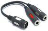 ADAPTER GNIAZDO DIN 5PIN ŻEŃSKI – 2X GNIAZDO JACK 6.3 TS MONO 6.3mm VITALCO