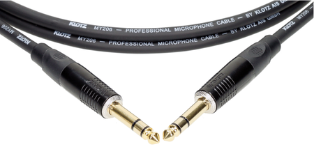 KABEL JACK - JACK 6.3 TRS KLOTZ B-3 2m STEREO B3PP1K0200 DUŻY JACK 6,3MM