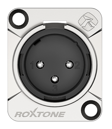 GNIAZDO XLR 3 PIN MĘSKIE ROXTONE RX3MD-NT MONTAŻ