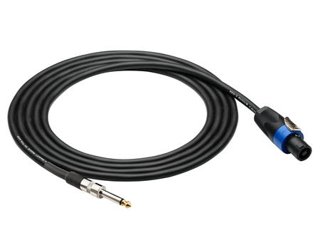 KABEL GŁOŚNIKOWY 2X1,5MM2 SPEAKON DUŻY JACK 6.3MM TS MONO SP1210 1M
