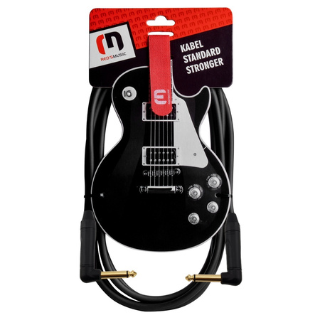 KABEL INSTRUMENTALNY JACK 6.3/ JACK 6.3 KĄTOWY GCSA1330 3m GITAROWY