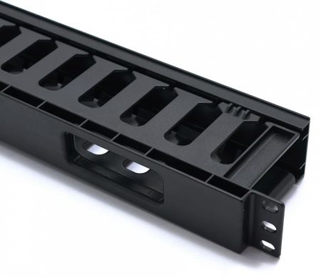 ORGANIZER KABLI KRASOWYCH Z POKRYWKĄ DO SZAF RACK 19" 5S29