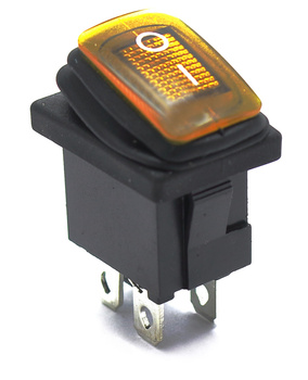PRZEŁĄCZNIK HERMETYCZNY MAŁY ŻÓŁTY 12V 20A