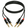 KABEL 2X JACK 6.3 - 2X JACK 6.3mm 6m KLOTZ