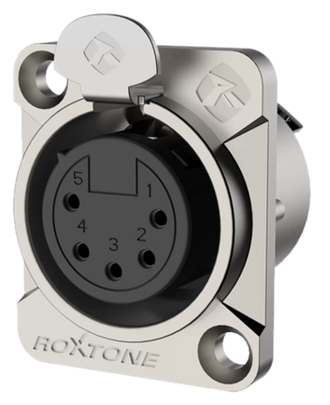 GNIAZDO XLR 5 PIN ŻEŃSKIE ROXTONE RX5FD-NT MONTAŻ