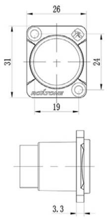 GNIAZDO USB C 3.0 MONTAŻOWE ROXTONE RAUCD