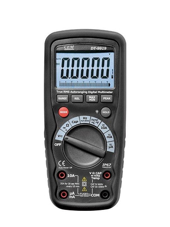 MIERNIK REZYSTANCJI POJEMNOŚCI TEMPERATURY CEM DT-9919