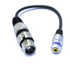 Adapter wtyk XLR żeński 3 pin gniazdo mini Jack 3.5 trrs 3,5 4 polowy mikrofon