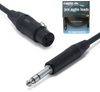KABEL JACK 6.3 STEREO TRS - XLR3 PIN ŻEŃSKI 3m KLOTZ NEUTRIK MIKROFONOWY