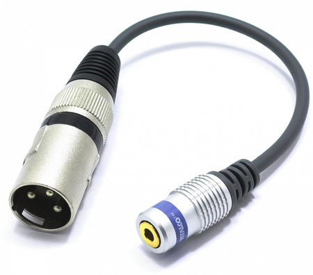 ADAPTER MIKROFON XLR MĘSKI GNIAZDO JACK 3.5 TRRS PRZEJŚCIÓWKA XLR AUX 3,5