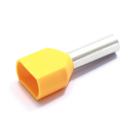 TULEJKA KABLOWA IZOLOWANA PODWÓJNA 2x4 mm TULEJKI PODWÓJNE 4mm 100szt