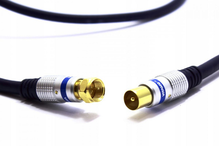 KABEL ANTENOWY WTYK TV - WTYK F VITALCO 3M AK60