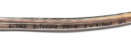 KABEL GŁOŚNIKOWY BANAN 2.5m 2x4mm2 MIEDŹ OFC POLSKI VITALCO WTYK BANANOWY