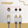 ADAPTER PRZEJŚCIÓWKA WTYK XLR 3 PIN ŻEŃSKI NA 2X WTYK RCA VITALCO