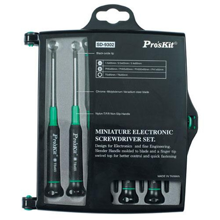 ZESTAW WKRĘTAKÓW PRECYZYJNYCH 9szt. SD-9302 Proskit