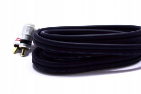 KABEL RCA KĄTOWY 2X RCA CHINCH VITALCO 0,5M RKD240