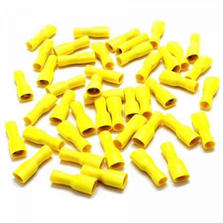 KONEKTOR SAMOCHODOWY IZOLOWANY 6.4 Ż ŻÓŁTY PEŁNY