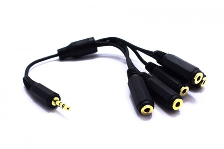 ADAPTER AUX WTYK JACK 3,5 5X GNIAZDO JACK VITALCO JR195