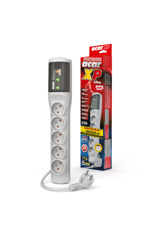 Listwa zasilająca ACAR Xprotector ultra 1,5m szara