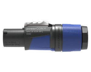 WTYK POWERCON ZASILAJĄCY NAC3FXXA-W-L NEUTRIK SIECIOWY