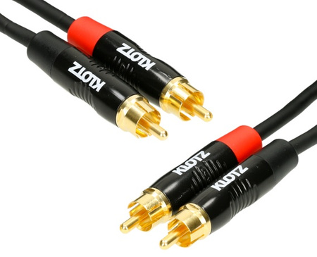 KABEL 2X RCA - 2X RCA 0.9m STEREO AUDIO KLOTZ