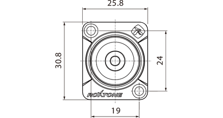 GNIAZDO PANELOWE JACK 3.5 TRS STEREO ROXTONE RAMJ3FD MONTAŻOWE TABLICOWE