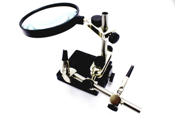 UCHWYT MONTAŻOWY TRZECIA RĘKA Z LUPĄ ZD-10H