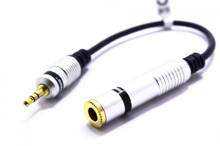 ADAPTER WTYK MINI JACK 3,5 - GNIAZDO DUŻY JACK 6,3 TRS VITALCO