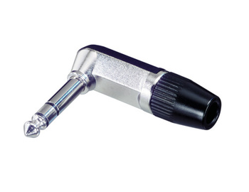 WTYK JACK 6.3 TRS KĄTOWY STEREO NYS208 NEUTRIK REAN DUŻY JACK 6.3MM NA KABEL