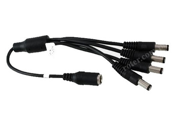 ROZGAŁĘZIACZ TRÓJNIK DC WTYK 2.1 4X GNIAZDO 2.1