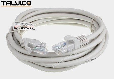 Patch cord UTP kat.6 CCA 3,0m szary 6P01