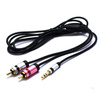 KABEL AUX JACK 3,5 STEREO 2X RCA SLIM 5,0m JKR53 VITALCO