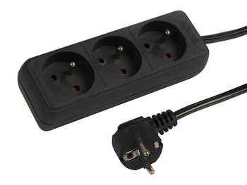 PRZEDŁUŻACZ ELEKTRYCZNY 3 GNIAZD 1.5M GRUBY 3X1.5MM2 Z  UZIEMIENIEM