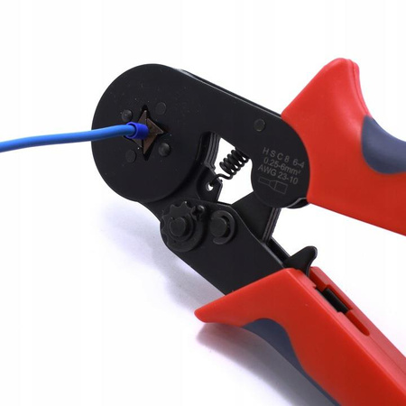 ZACISKARKA ZAKOŃCZEŃ KABLOWYCH TULEJEK 0,25 - 6mm2