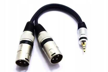 ADAPTER 2X XLR WTYK JACK 3.5 AUX STEREO VITALCO