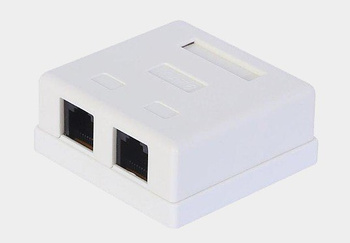 Gniazdo RJ-45 kategorii 6 2-port. Talvico