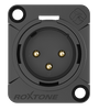 GNIAZDO XLR 3 PIN MĘSKIE ROXTONE RX3MD-BG MONTAŻ