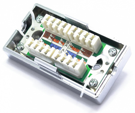 MODUŁ DO ŁĄCZENIA KABLI LSA ŁĄCZNIK FTP KAT. 5E