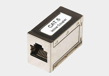 Adapter RJ45 2*gniazdo RJ45 kat.6 FTP