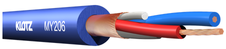 KABEL KLOTZ MY206 EKRANOWANY SYMETRYCZNY NIEBIESKI