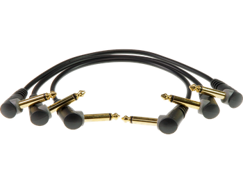 Kabel do efektów kątowy Jack 6.3mm 3x30cm Klotz