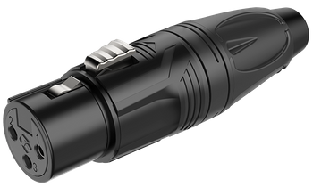 WTYK XLR ŻEŃSKI 3 PIN ROXTONE RX3F-BG MIKROFONOWY