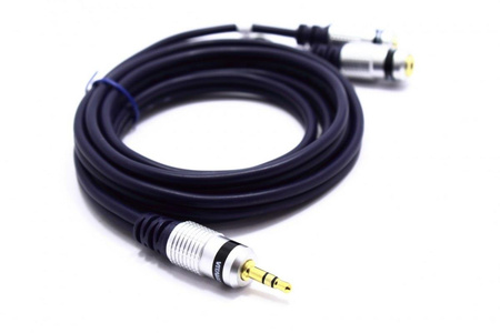 KABEL ROZDZIELACZ AUX WTYK JACK 3,5 - 2 GNIAZDA JACK JKD42 VITALCO 1,5M