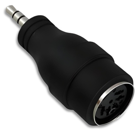 ADAPTER GNIAZDO DIN 5 PIN WTYK AUX JACK 3,5 STEREO VITALCO PRZEJŚCIÓWKA DIN JACK 3.5