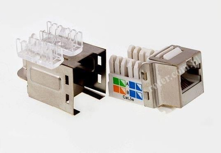 Gniazdo RJ45 keystone ekranowane