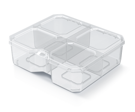 ORGANIZER NARZĘDZIOWY PRZEZROCZYSTY SQR BOX 15 WYSOKI SKRZYNKA