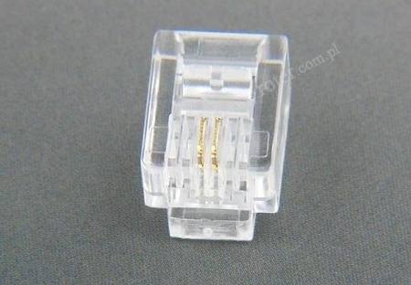 WTYK TELEFONICZNY RJ11 6P2C 100 SZTUK