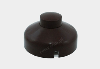 Przełącznik przelotowy nożny brązowy 1A 250V