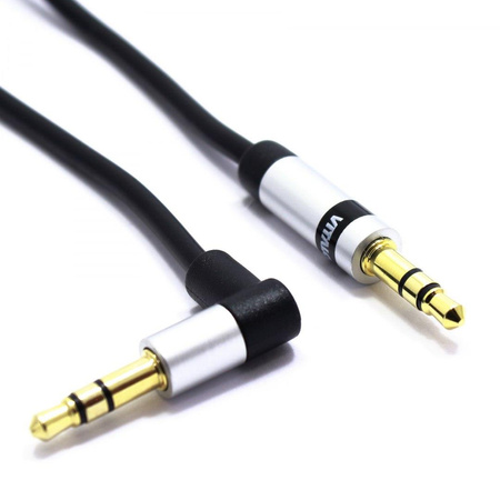 KABEL AUX JACK 3,5 STEREO KĄTOWY JKJ53 1m VITALCO