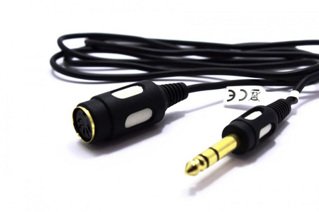 KABEL GNIAZDO DIN - JACK 6.3 1,5m DIK18 VITALCO